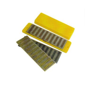 Affilacoltelli diamantato 3 pezzi/set con una scatola di plastica