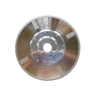 Electroplated Continuous Rim Diamond Blade with 4protectional Segment And Flange