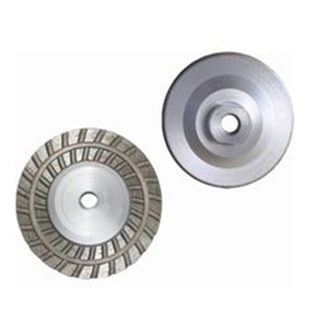 Double Row Turbo Grinding Cup Wheel with Aluminum Body from China