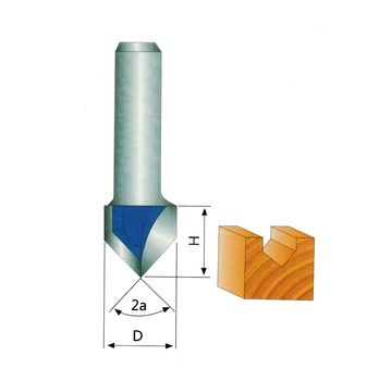 Coltello per incisione su legno di qualit&agrave; industriale 'V''Router Bit 