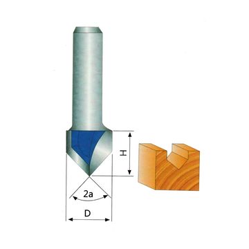Coltello per incisione su legno di qualit&agrave; industriale 'V''Router Bit 