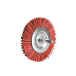 Brosse &agrave; roue en nylon Brosse &agrave; roue en fil de nylon abrasif &agrave; l'oxyde