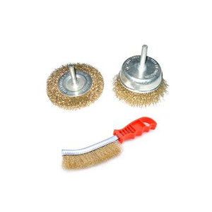 3-teiliges Drahtbürsten-Set