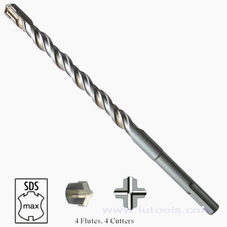 SDS Max Hammer Drill Bits 4 Flute 4 Cutter (Cross-Head) (HD-007)