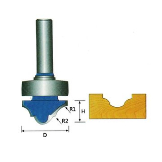 Modello Modello Trim Router Bit Shank Taglierina per la lavorazione del legno Taglierina per tenone per strumento per la lavorazione del legno(7)