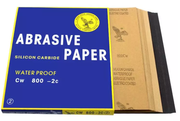Papel de lija de hoja de papel de lija abrasivo resistente al agua con respaldo Kraft marca Eagle