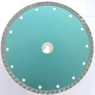 Lames de scie diamant&eacute;es Turbo pour coupe humide et s&egrave;che